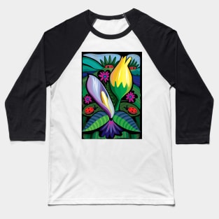 Swamp Flowers (Poster Dimensions) Baseball T-Shirt